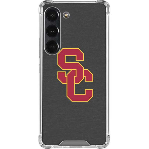 University of Southern California USC Dark Grey Logo Galaxy S23 Clear Case