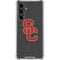 University of Southern California USC Dark Grey Logo Galaxy S23 FE Clear Case
