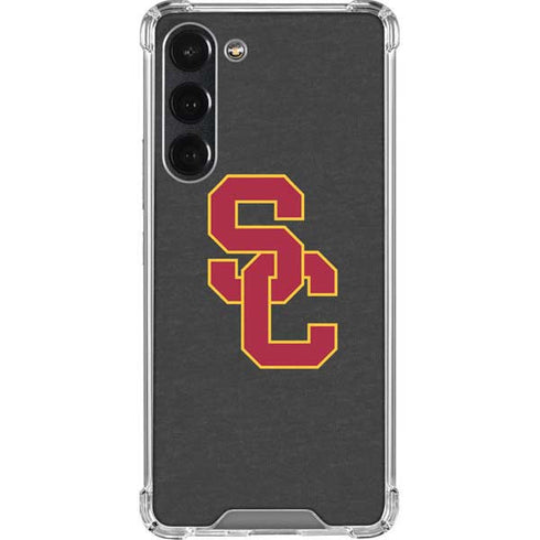 University of Southern California USC Dark Grey Logo Galaxy S23 Plus Clear Case