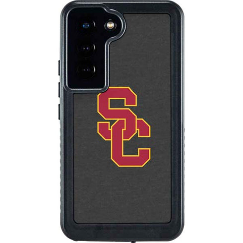 University of Southern California USC Dark Grey Logo Galaxy S23 Waterproof Case