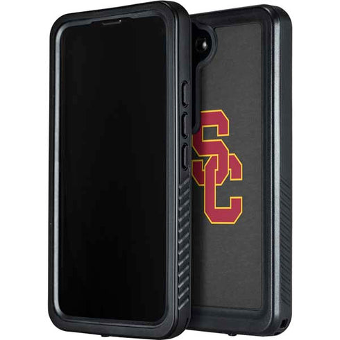 University of Southern California USC Dark Grey Logo Galaxy S23 Waterproof Case