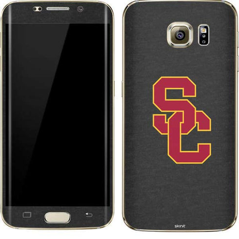 University of Southern California USC Dark Grey Logo Galaxy S7 Edge Skin
