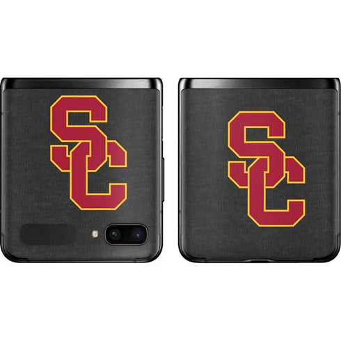 University of Southern California USC Dark Grey Logo Galaxy Z Flip Skin
