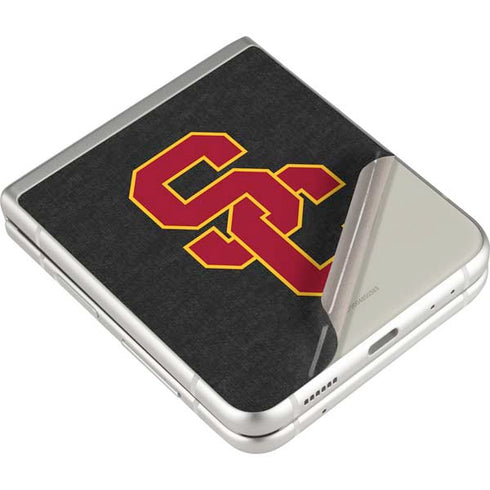 University of Southern California USC Dark Grey Logo Galaxy Z Flip3 5G Skin