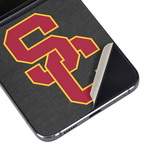 University of Southern California USC Dark Grey Logo Galaxy Z Flip5 5G Skin