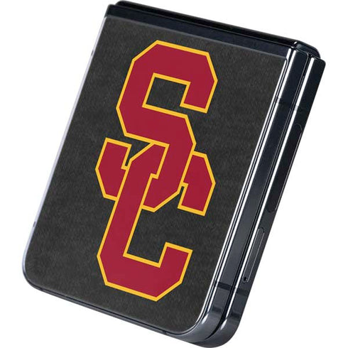 University of Southern California USC Dark Grey Logo Galaxy Z Flip5 5G Skin