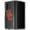 University of Southern California USC Dark Grey Logo Galaxy Z Fold4 5G Clear Case