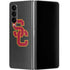 University of Southern California USC Dark Grey Logo Galaxy Z Fold4 5G Skin