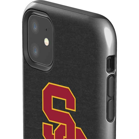 University of Southern California USC Dark Grey Logo iPhone 11 Impact Case