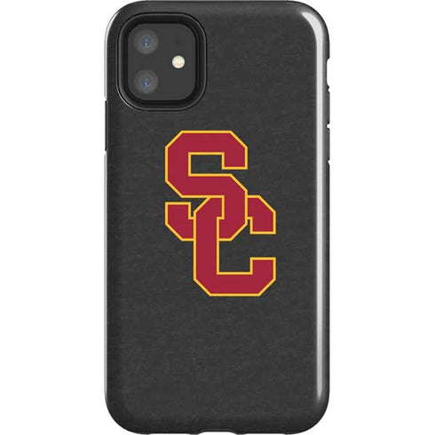 University of Southern California USC Dark Grey Logo iPhone 11 Impact Case