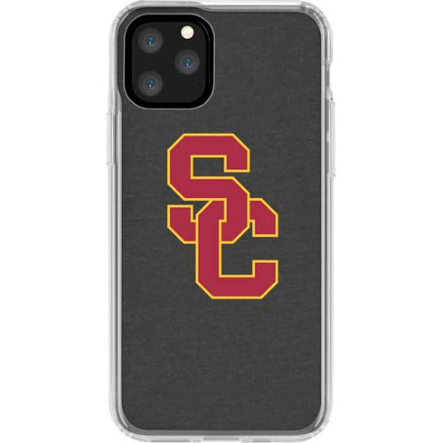 University of Southern California USC Dark Grey Logo iPhone 11 Pro Clear Case