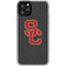 University of Southern California USC Dark Grey Logo iPhone 11 Pro Clear Case