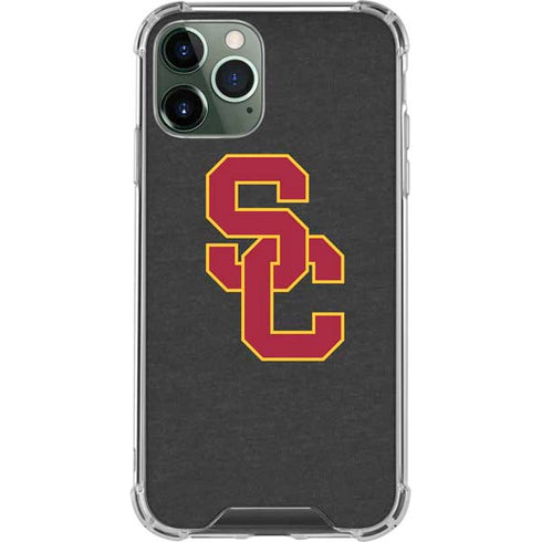 University of Southern California USC Dark Grey Logo iPhone 11 Pro Max Clear Case