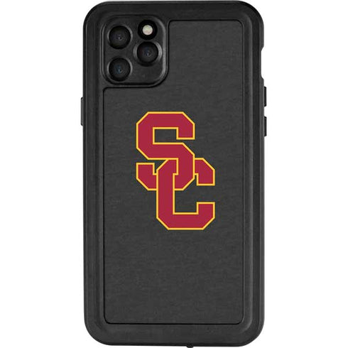 University of Southern California USC Dark Grey Logo iPhone 11 Pro Max Waterproof Case