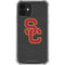 University of Southern California USC Dark Grey Logo iPhone 12 Clear Case