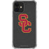 University of Southern California USC Dark Grey Logo iPhone 12 Clear Case