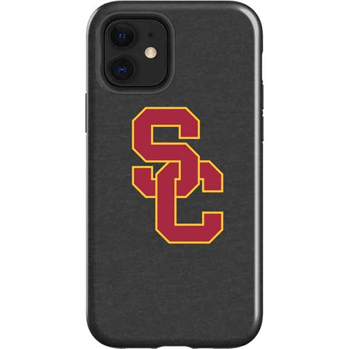 University of Southern California USC Dark Grey Logo iPhone 12 Impact Case