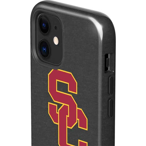 University of Southern California USC Dark Grey Logo iPhone 12 Impact Case