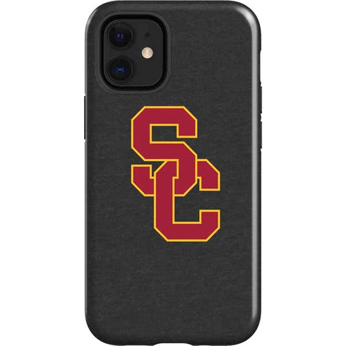 University of Southern California USC Dark Grey Logo iPhone 12 Mini Impact Case