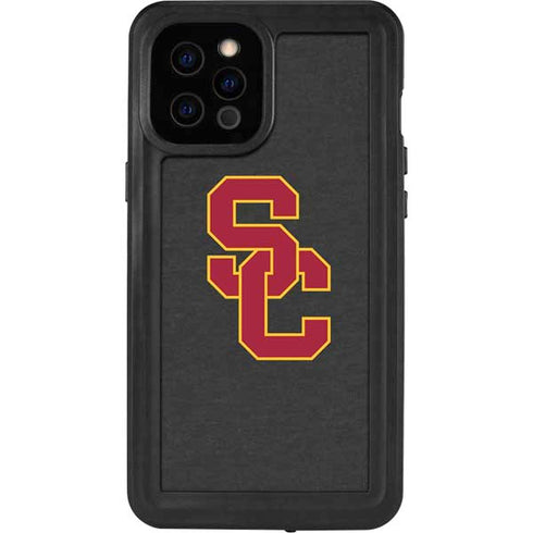 University of Southern California USC Dark Grey Logo iPhone 12 Pro Max Waterproof Case