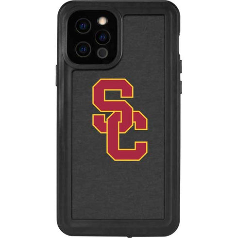 University of Southern California USC Dark Grey Logo iPhone 12 Pro Waterproof Case
