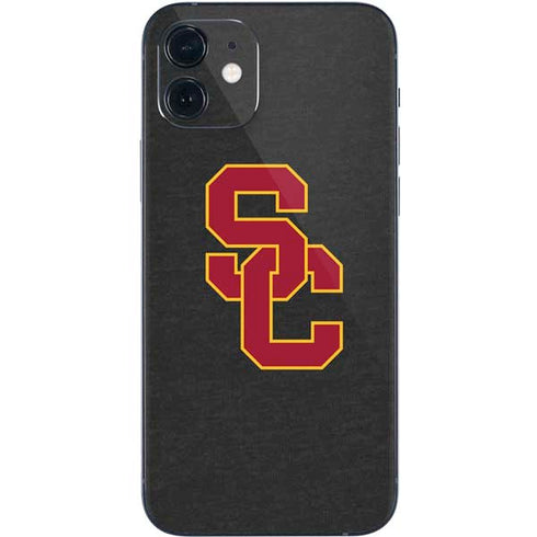 University of Southern California USC Dark Grey Logo iPhone 12 Skin