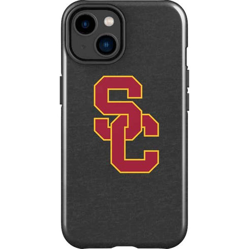 University of Southern California USC Dark Grey Logo iPhone 14 Plus Impact Case