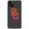 University of Southern California USC Dark Grey Logo iPhone 14 Plus Clear Case