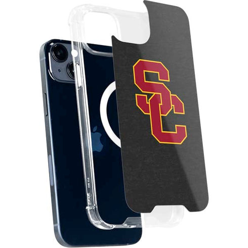 University of Southern California USC Dark Grey Logo iPhone 14 Plus MagSafe Case