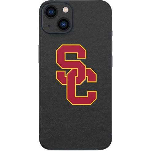 University of Southern California USC Dark Grey Logo iPhone 14 Plus Skin