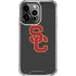 University of Southern California USC Dark Grey Logo iPhone 15 Pro Clear Case