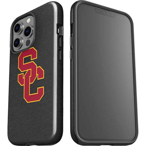 University of Southern California USC Dark Grey Logo iPhone 14 Pro Impact Case