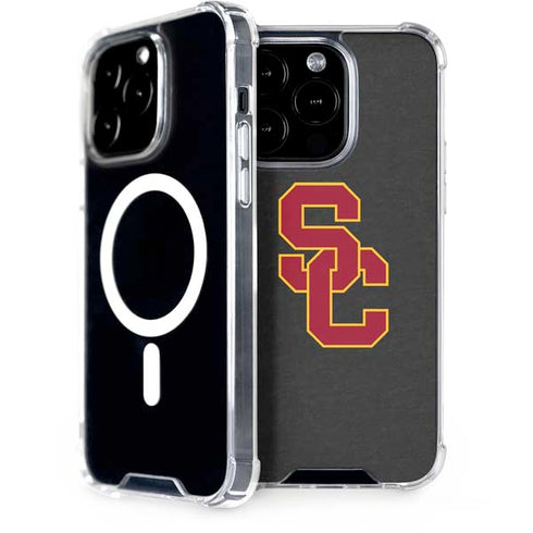 University of Southern California USC Dark Grey Logo iPhone 15 Pro MagSafe Case