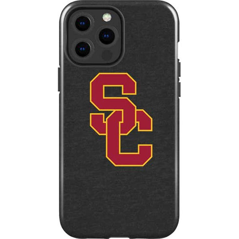 University of Southern California USC Dark Grey Logo iPhone 15 Pro Max Impact Case