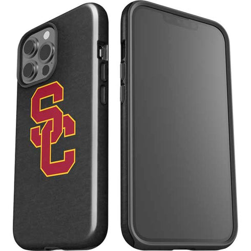 University of Southern California USC Dark Grey Logo iPhone 15 Pro Max Impact Case