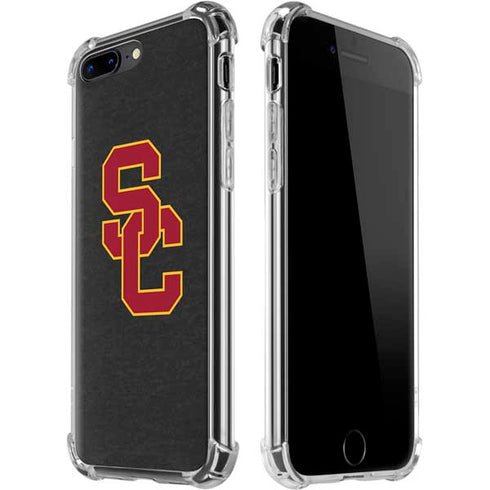 University of Southern California USC Dark Grey Logo iPhone 7/8 Plus Clear Case