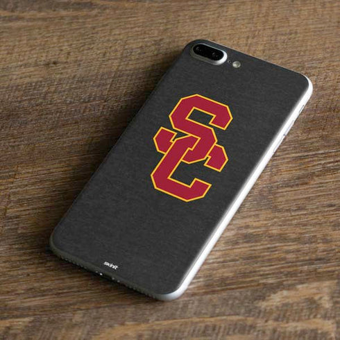 University of Southern California USC Dark Grey Logo iPhone 8 Plus Skin
