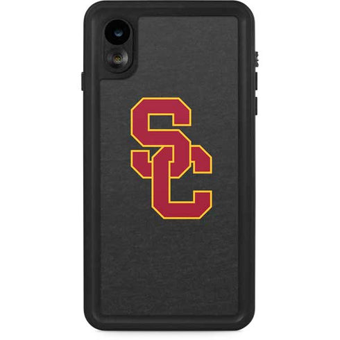 University of Southern California USC Dark Grey Logo iPhone XR Waterproof Case