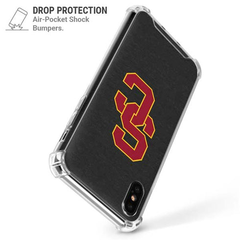 University of Southern California USC Dark Grey Logo iPhone XS Max Clear Case