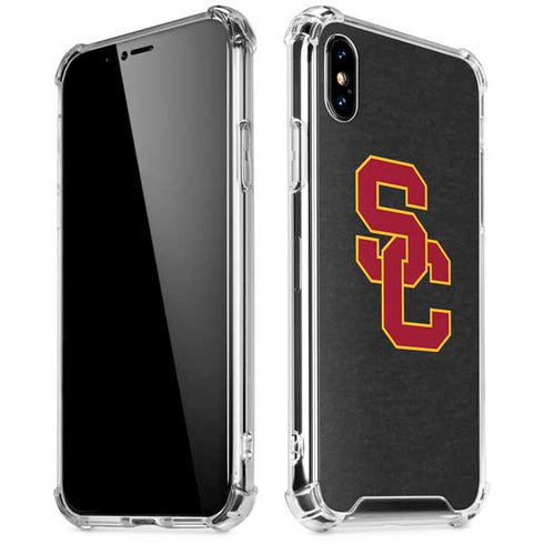 University of Southern California USC Dark Grey Logo iPhone XS Max Clear Case
