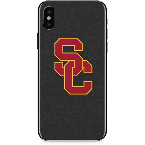 University of Southern California USC Dark Grey Logo iPhone XS Skin