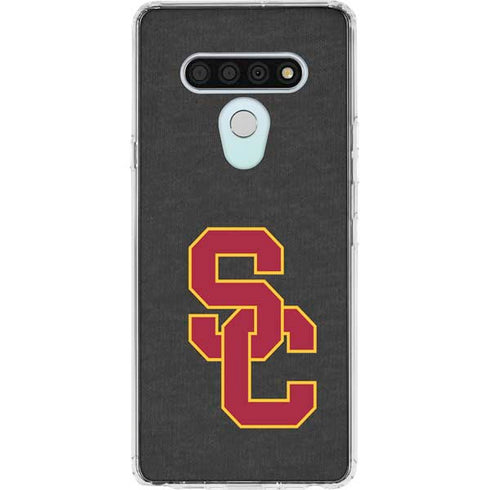 University of Southern California USC Dark Grey Logo LG Stylo 6 Clear Case