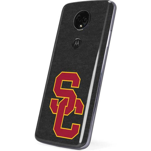 University of Southern California USC Dark Grey Logo Moto E5 Plus Skin