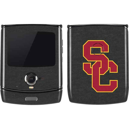 University of Southern California USC Dark Grey Logo Motorola RAZR Skin