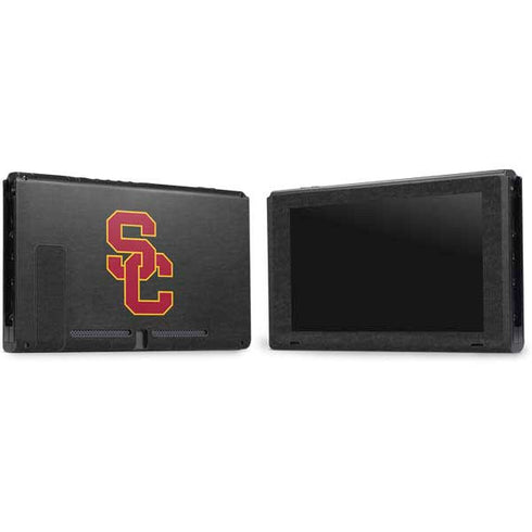 University of Southern California USC Dark Grey Logo Nintendo Switch Bundle Skin
