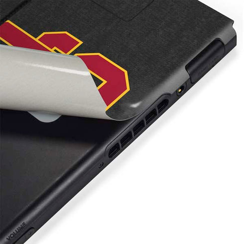 University of Southern California USC Dark Grey Logo Nintendo Switch Bundle Skin