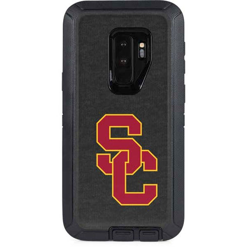 University of Southern California USC Dark Grey Logo Otterbox Defender Galaxy Skin