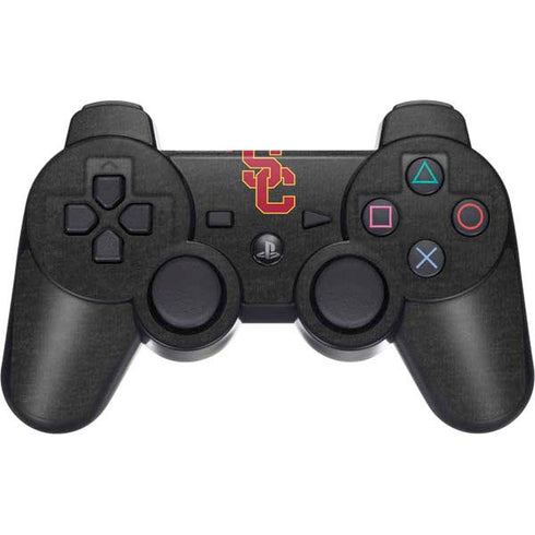 University of Southern California USC Dark Grey Logo PS3 Dual Shock wireless controller Skin
