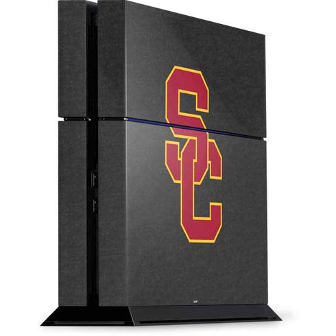 University of Southern California USC Dark Grey Logo PS4 Console Skin