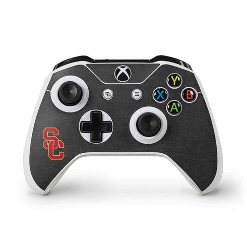 University of Southern California USC Dark Grey Logo Xbox One S Controller Skin